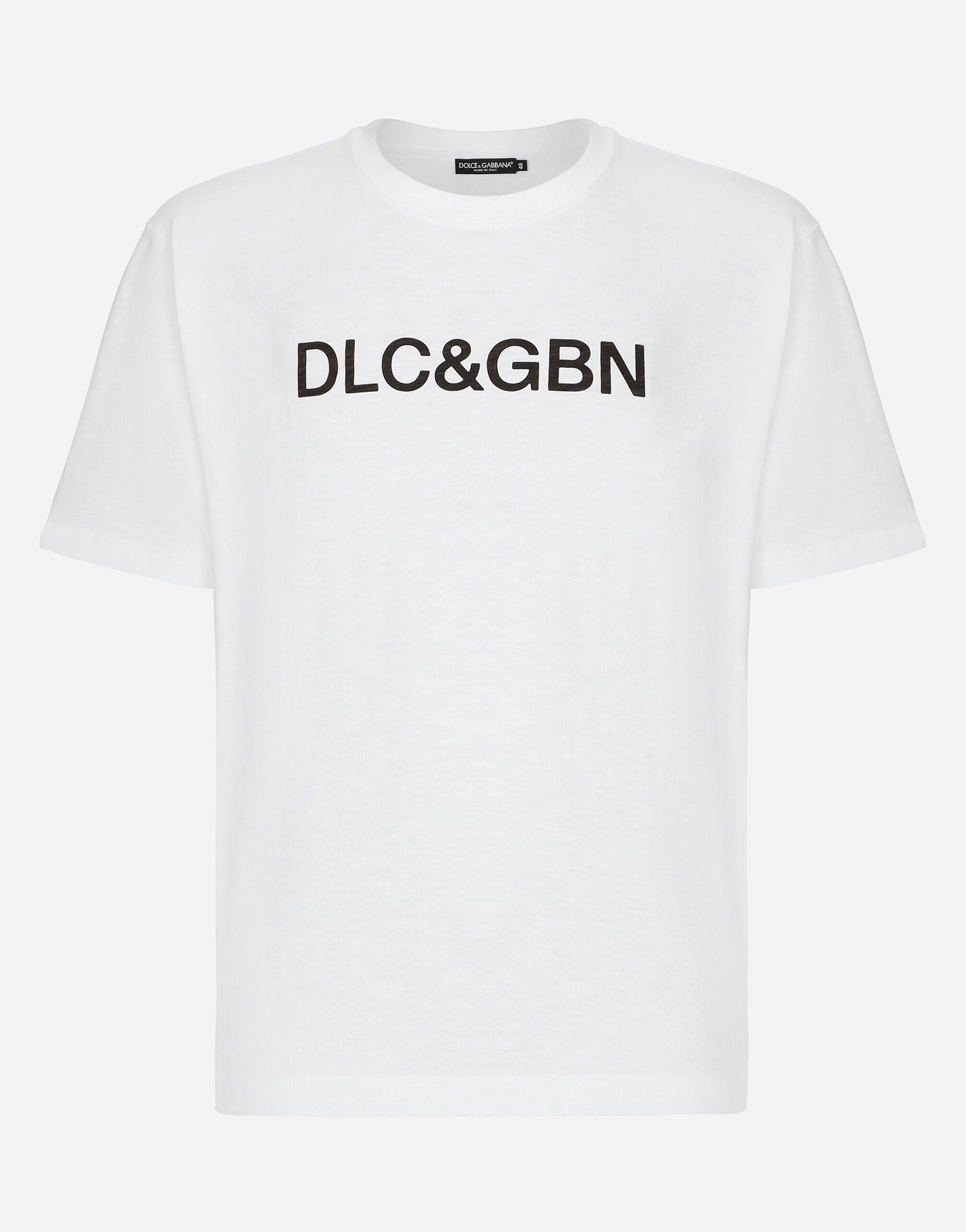 ${brand} Camiseta de algodón con logotipo Dolce&Gabbana ${colorDescription} ${masterID}