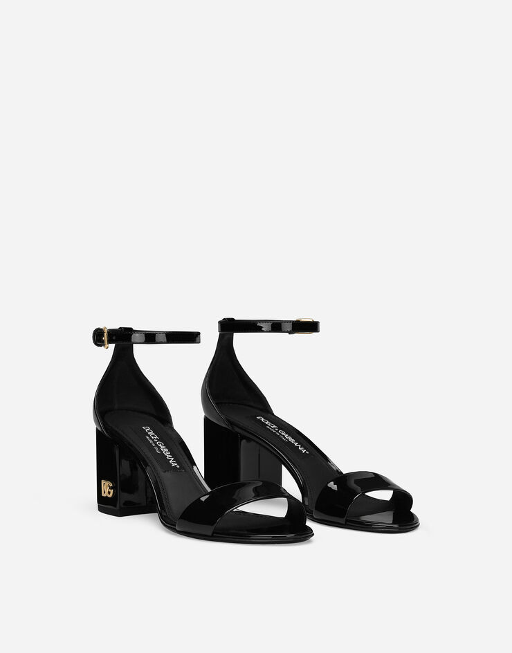 Dolce & Gabbana Patent leather sandals Black CR1693AN704