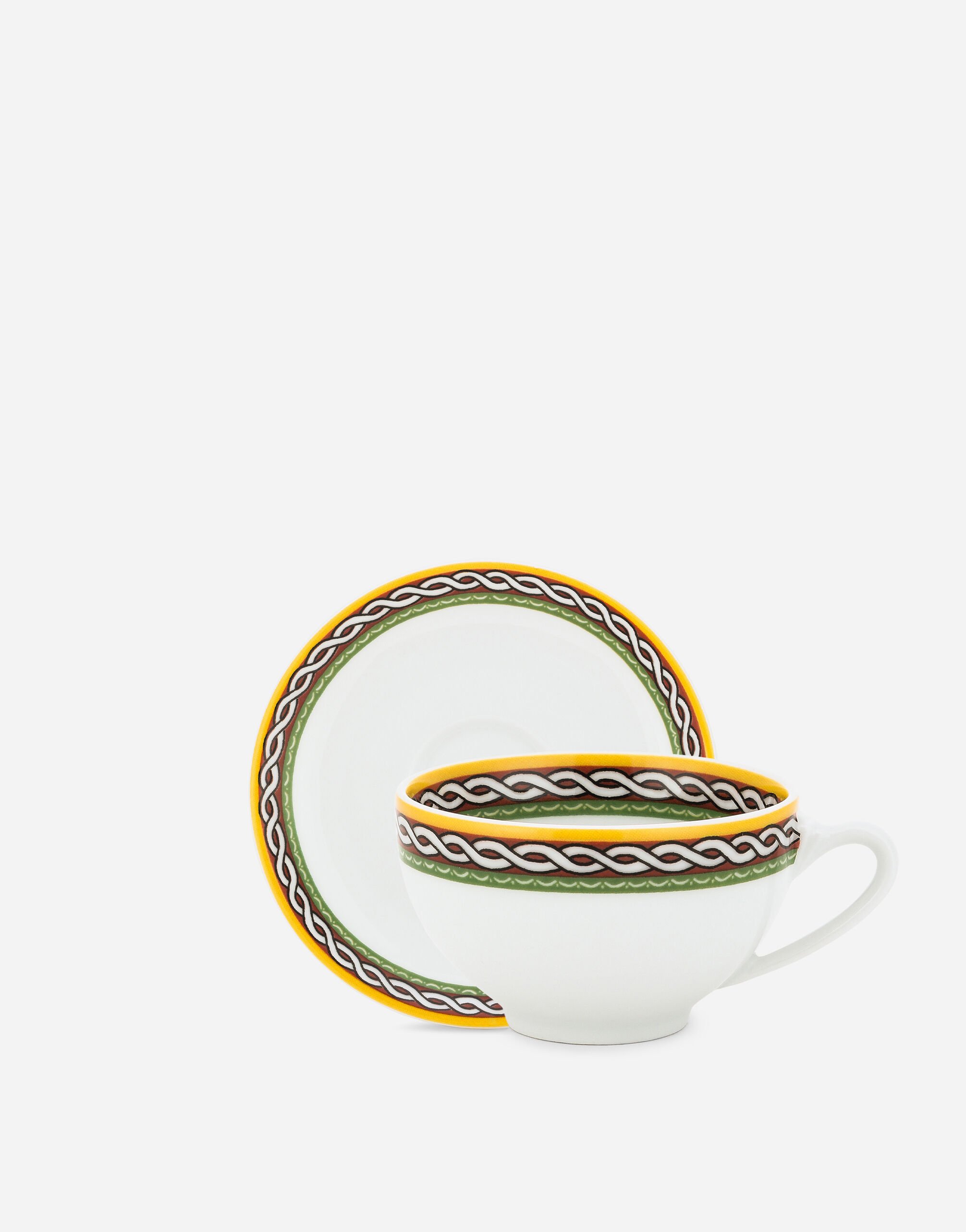 ${brand} Set 2 Porcelain Espresso Cups with Saucers ${colorDescription} ${masterID}