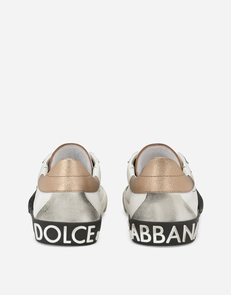 Dolce & Gabbana Сникеры Portofino Vintage из телячьей кожи разноцветный CS2203AO326