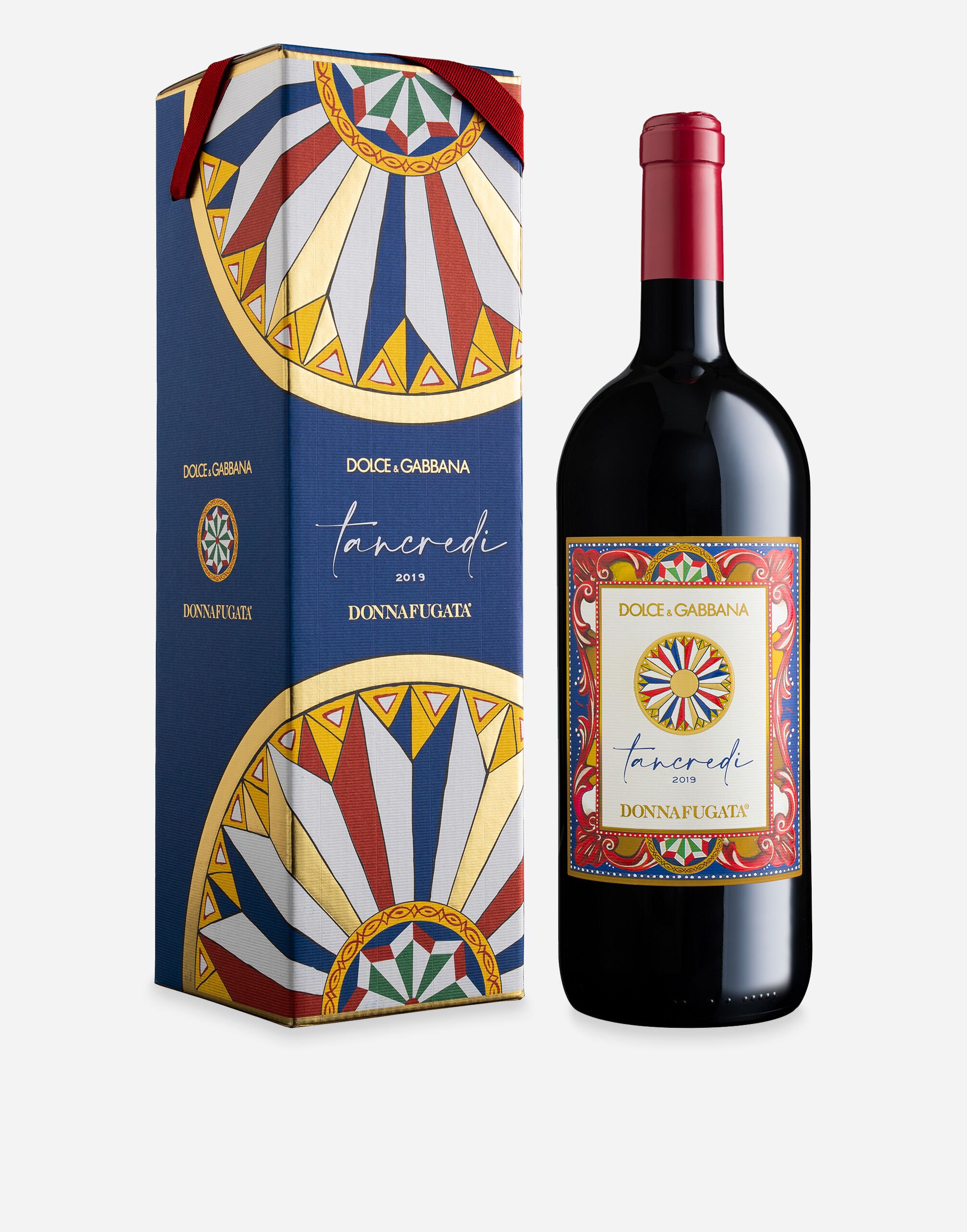 Dolce & Gabbana TANCREDI 2019 - Terre Siciliane IGT Rouge (Magnum 1,5 l) Étui une bouteille Multicolore PW0221RES75