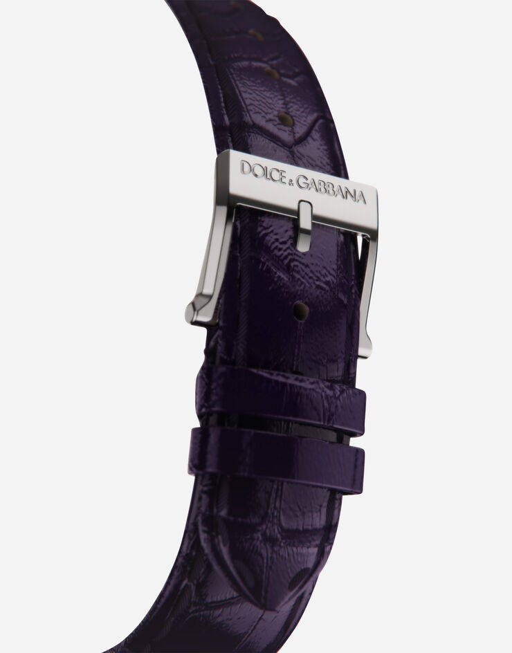 Dolce & Gabbana DG7 watch in steel with sugilite and diamonds VIOLETA WWFE2SXSFSA