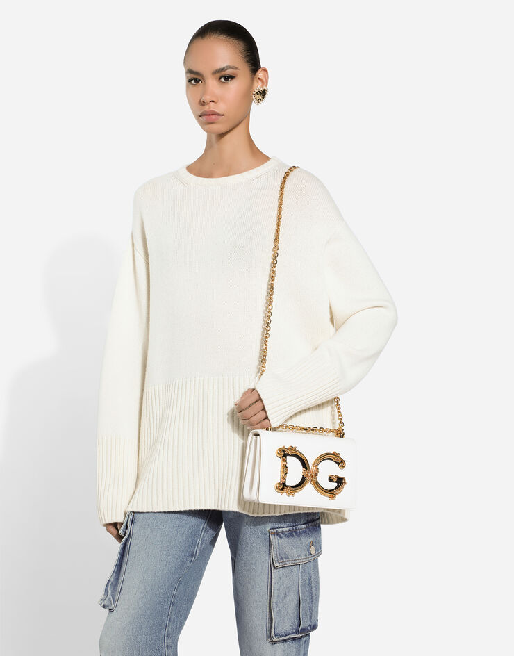 Dolce & Gabbana Nappa leather DG Girls shoulder bag White BB6498AZ801