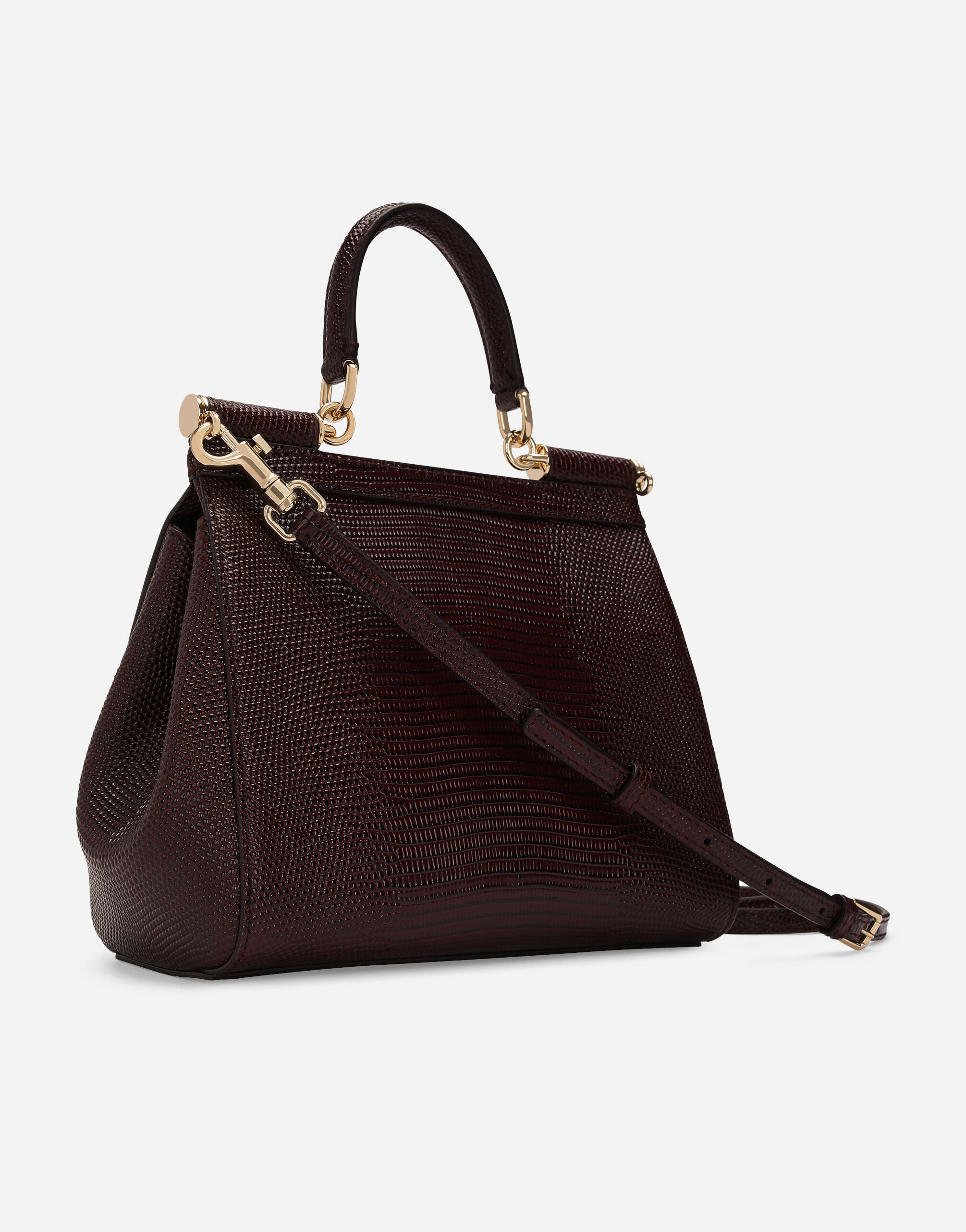 Medium Sicily handbag in Bordeaux for for Women | Dolceu0026Gabbana® US