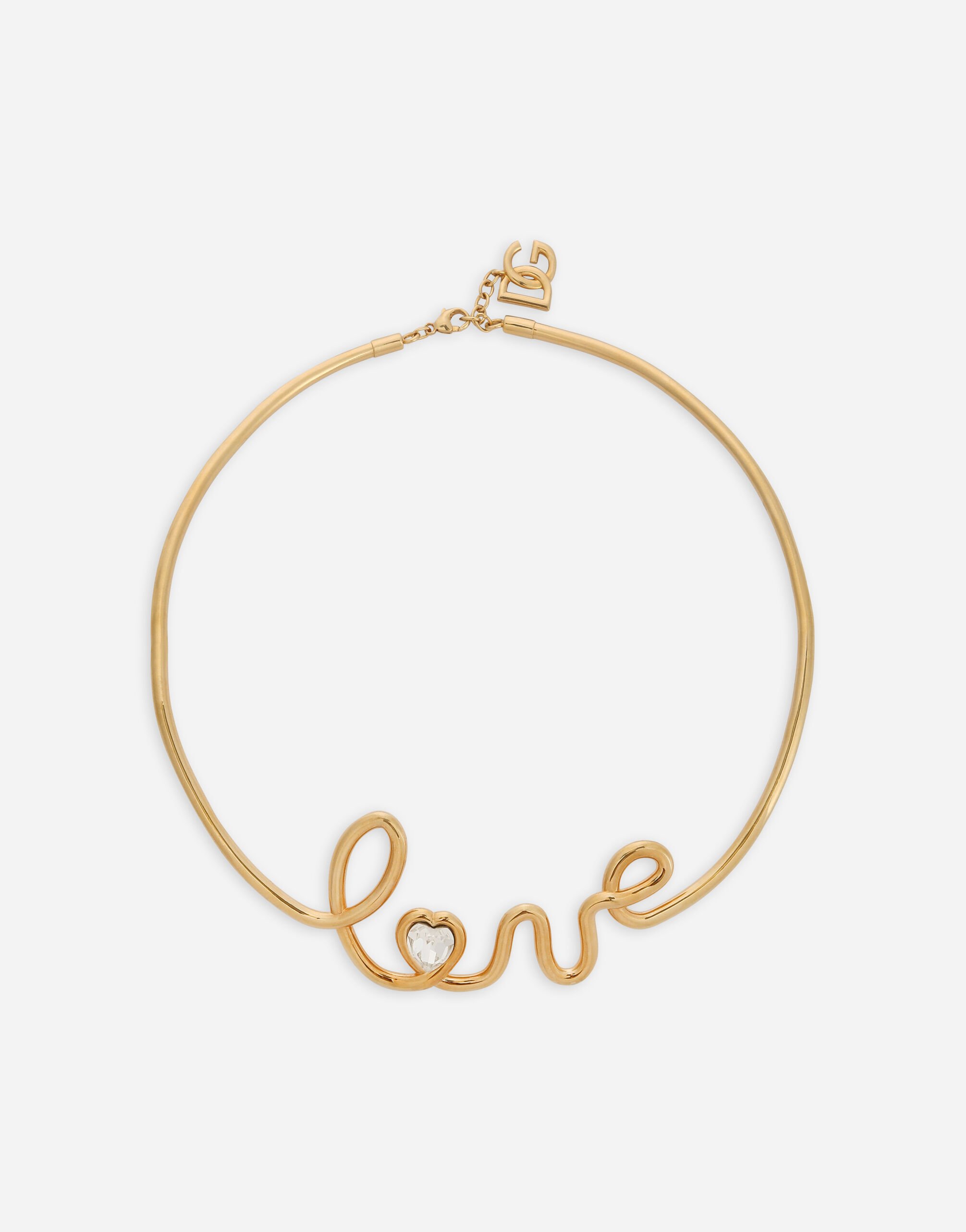 ${brand} Semi-rigid necklace with “love” lettering ${colorDescription} ${masterID}