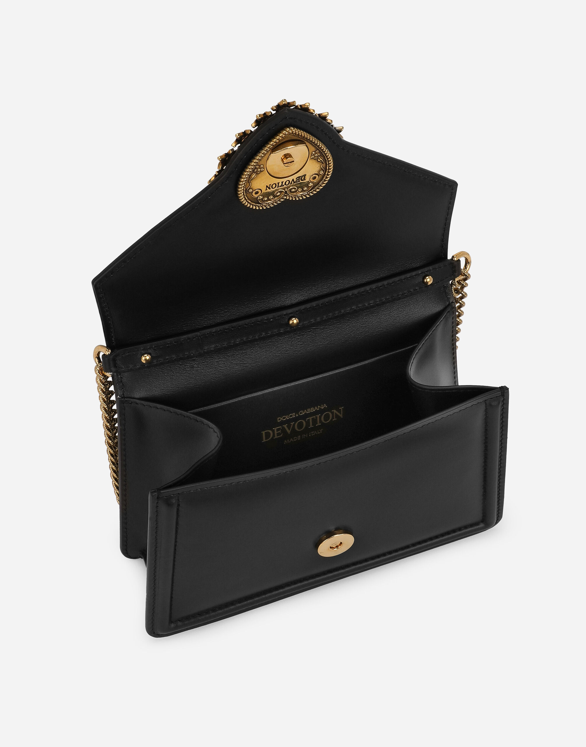 Small Devotion top-handle bag in BLACK for | Dolceu0026Gabbana® US