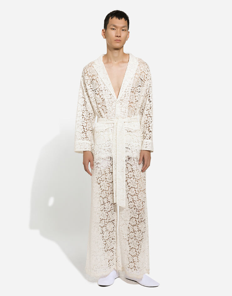 Dolce & Gabbana Lace robe White G2TT0TFLM55