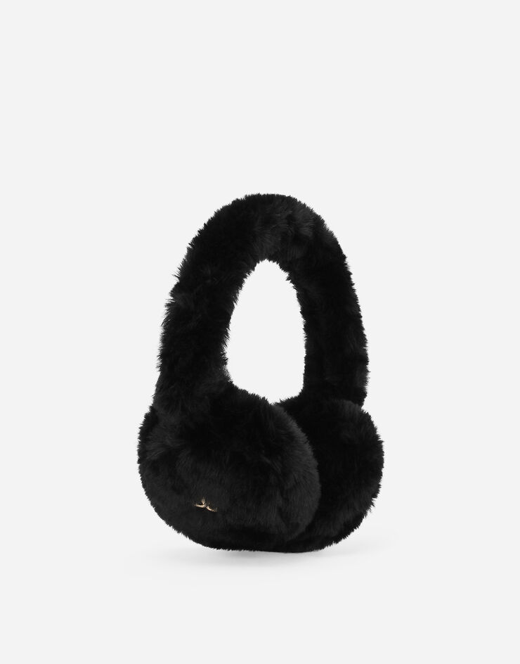 Dolce & Gabbana Faux fur earmuffs Black LB7A29FUP8I