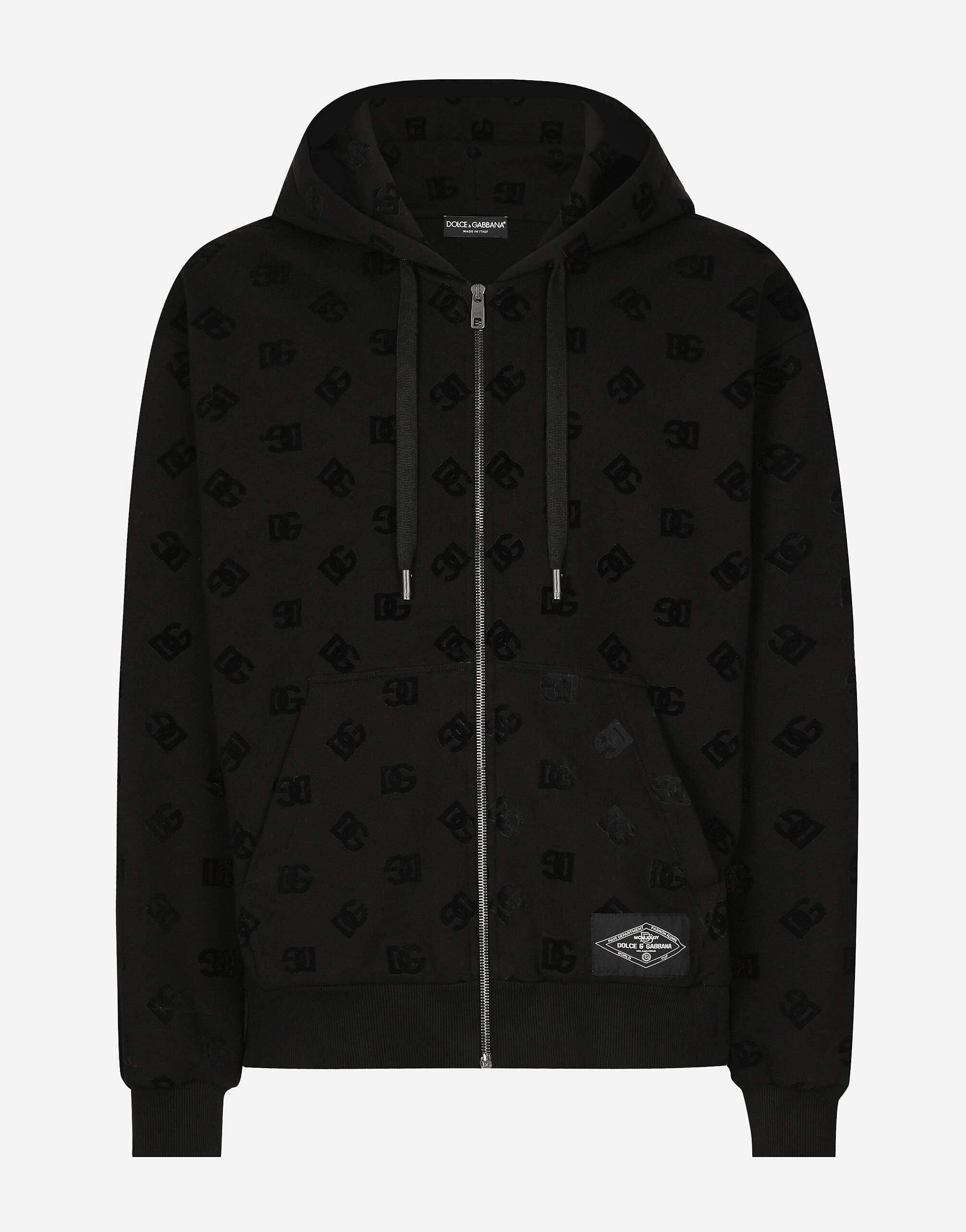 ${brand} Zip-up hoodie with all-over DG print ${colorDescription} ${masterID}