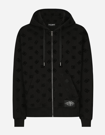 ${brand} Zip-up hoodie with all-over DG print ${colorDescription} ${masterID}