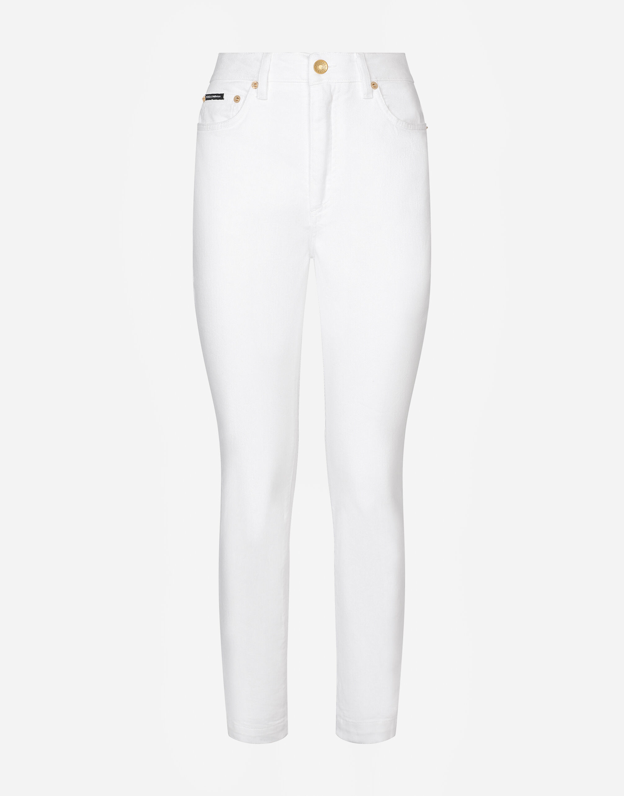 Dolce&Gabbana Jeans Audrey aus weißem Denim Gold WBP6C1W1111