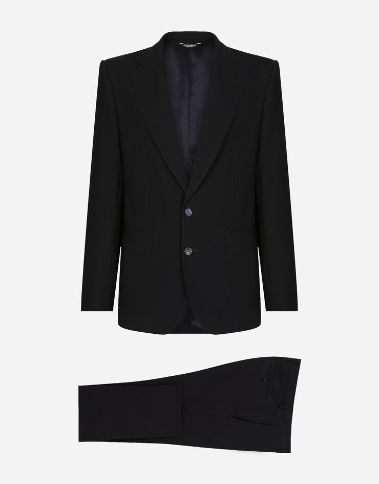 Dolce & Gabbana Stretch wool Sicilia-fit suit синий GKPQMTFUBF2