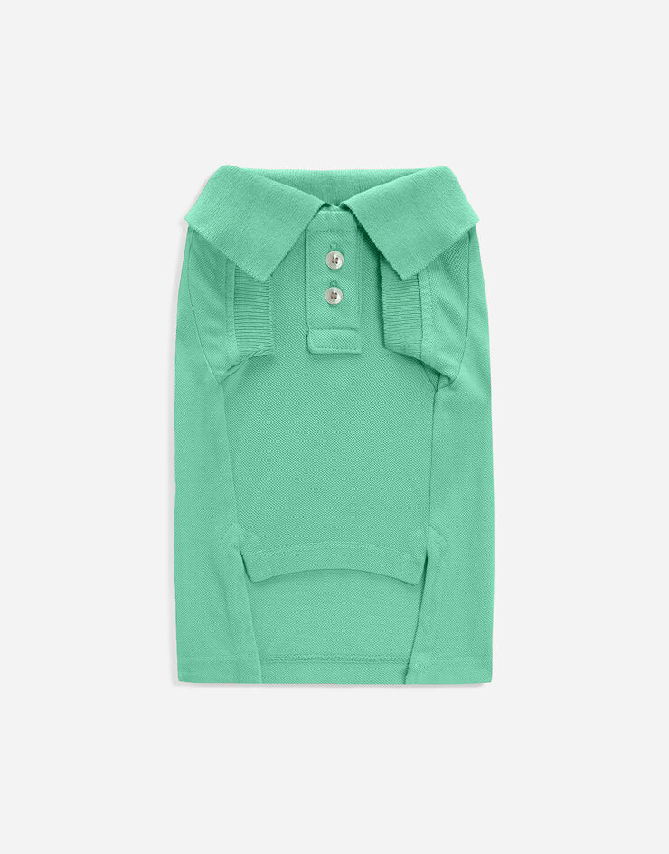 Dolce & Gabbana Cotton dog polo shirt Green GR531EGJ131