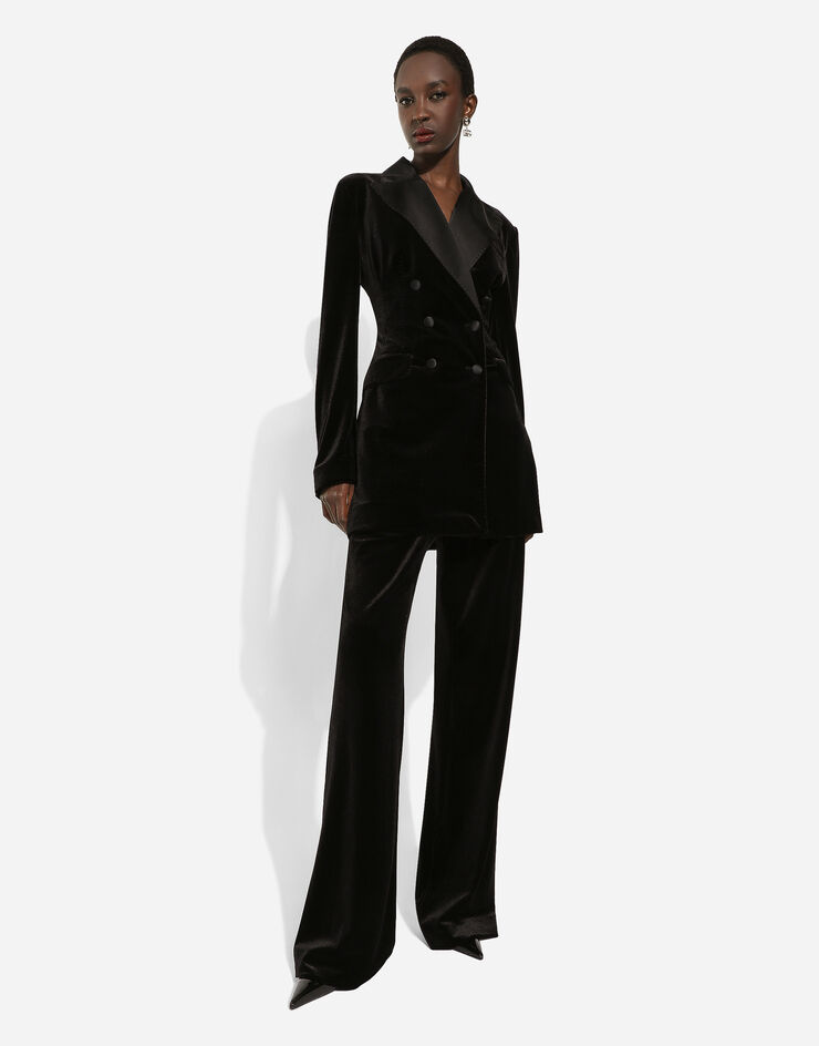 Dolce & Gabbana Спортивные брюки из бархата черный FTC1GTFUWD6