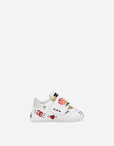 ${brand} Printed lambskin low-top sneakers ${colorDescription} ${masterID}