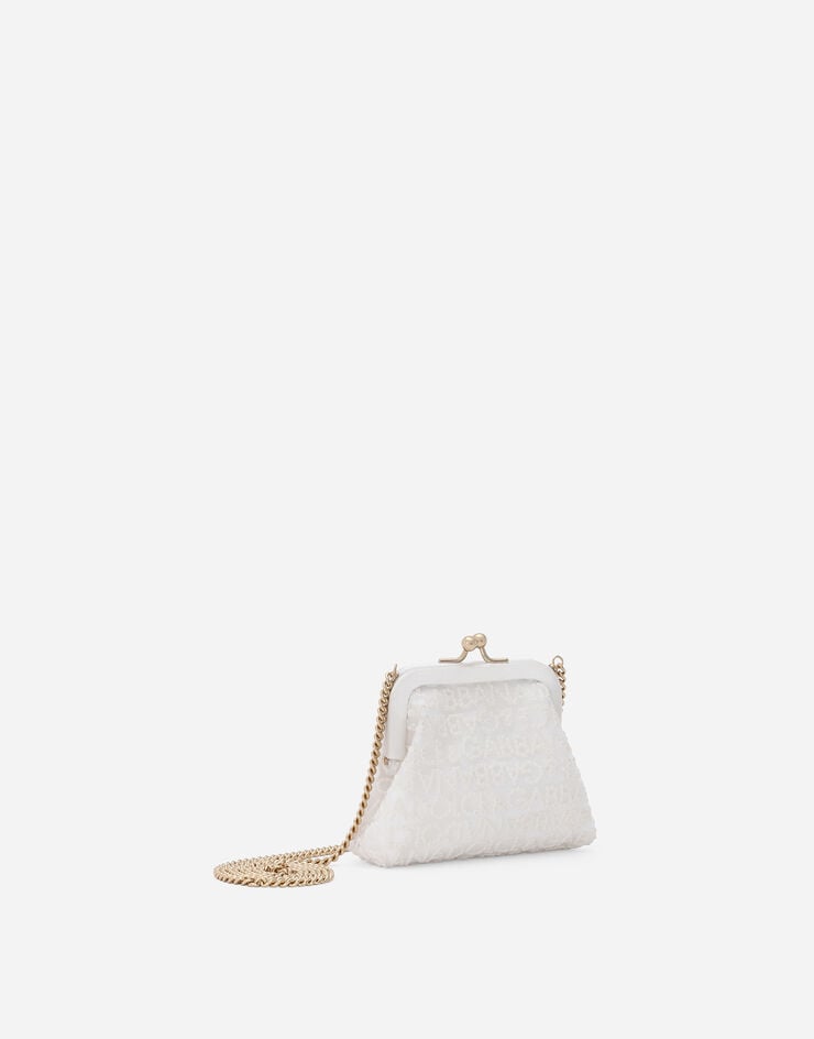 Dolce & Gabbana Сетчатая сумка кросс-боди с вышитым логотипом Dolce&Gabbana белый EB0007AU135