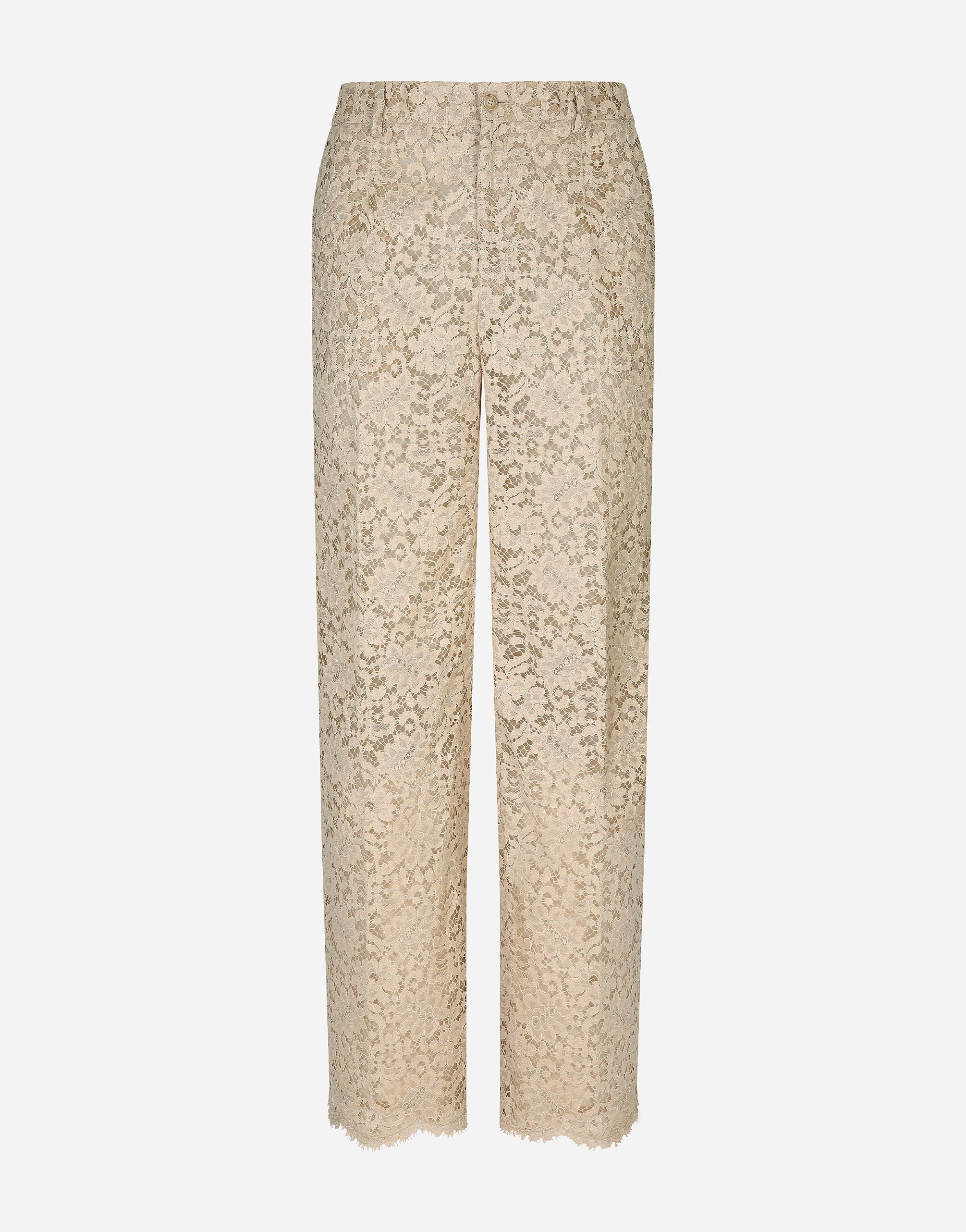 Dolce & Gabbana Cordonetto lace pants Print GVRMATHI1SV