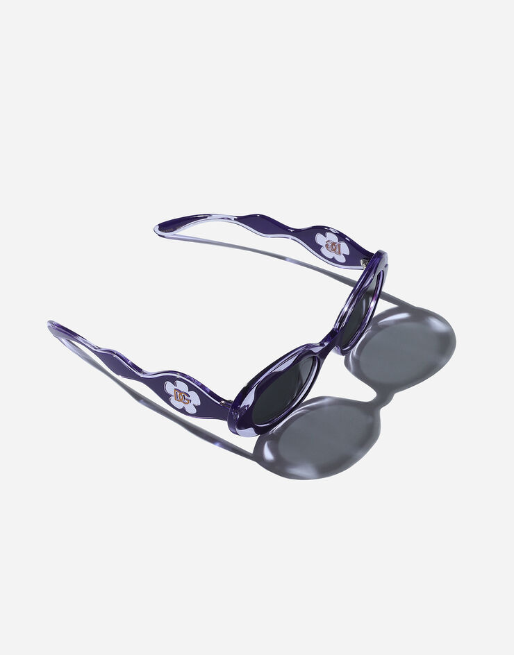 Dolce & Gabbana Sonnenbrille Flower Power Violett VG600KVN587