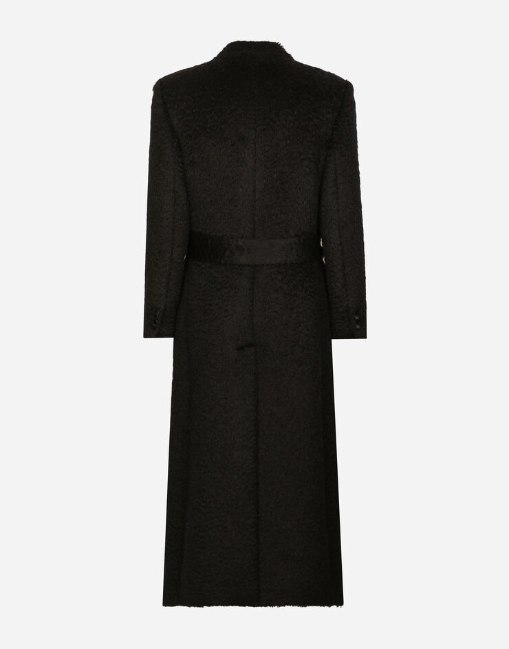 Dolce & Gabbana Belted oversize wool coat Black G047RTFUZC9