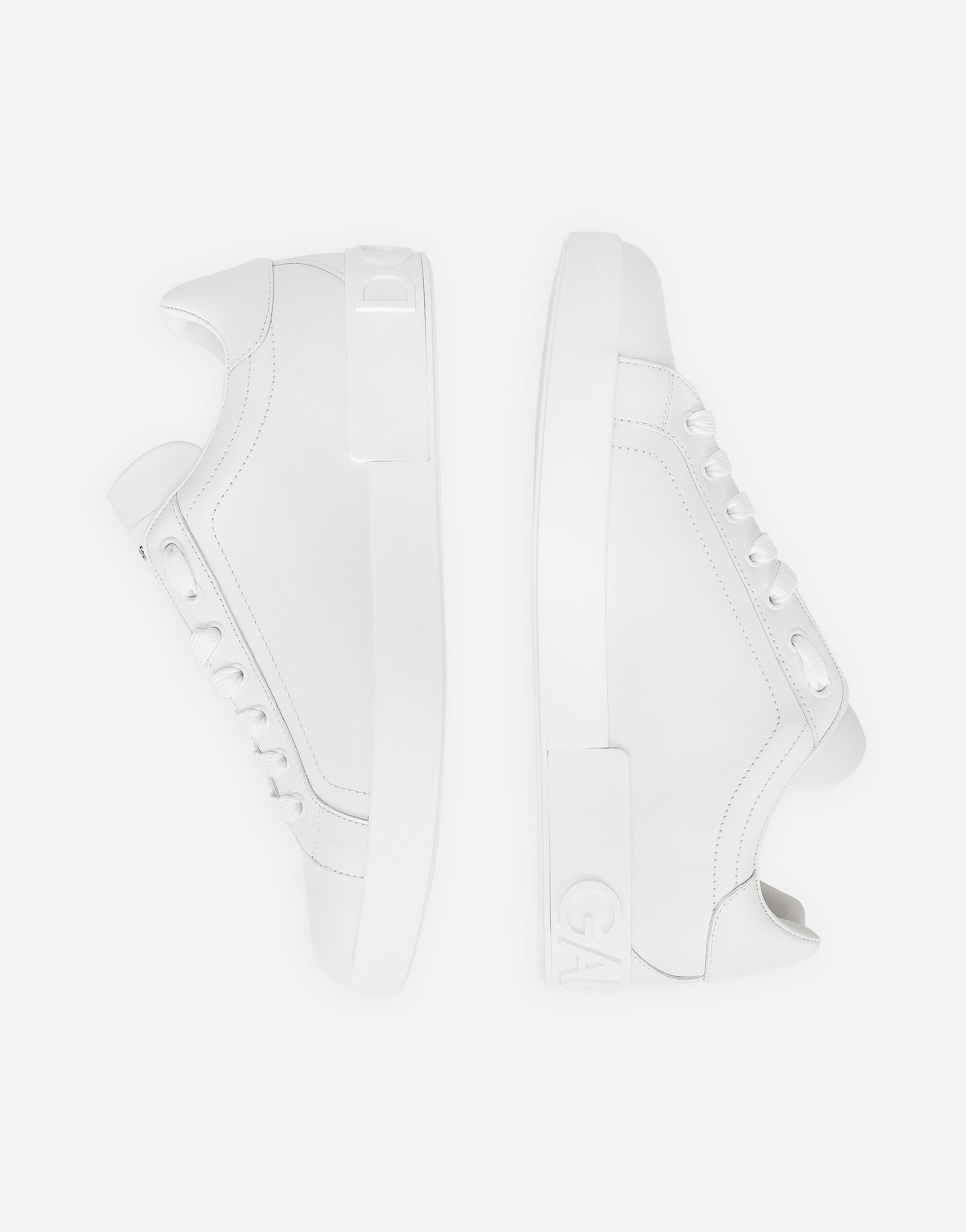 Calfskin Portofino sneakers in White for | Dolce&Gabbana® US