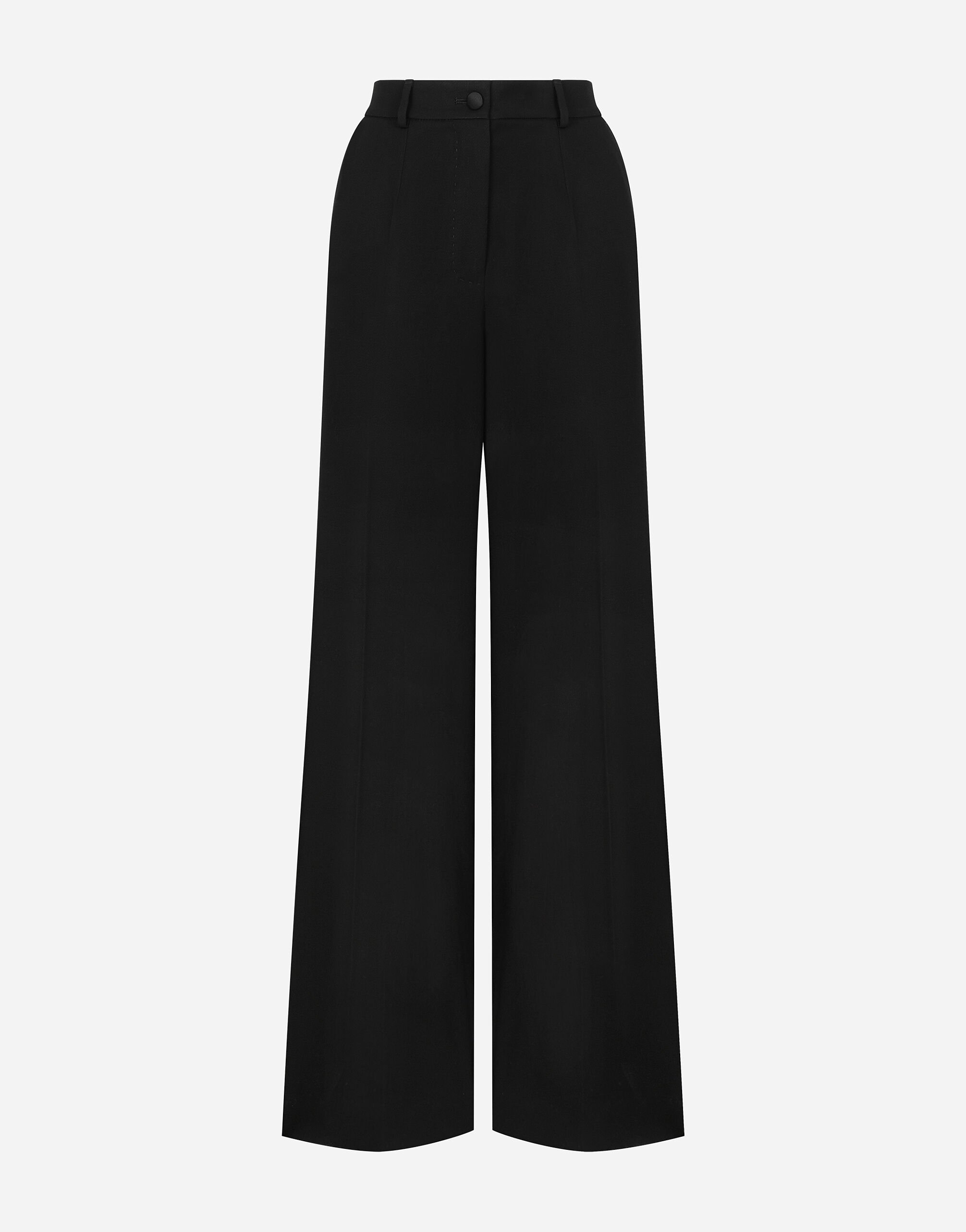 ${brand} Flared wool gabardine pants ${colorDescription} ${masterID}