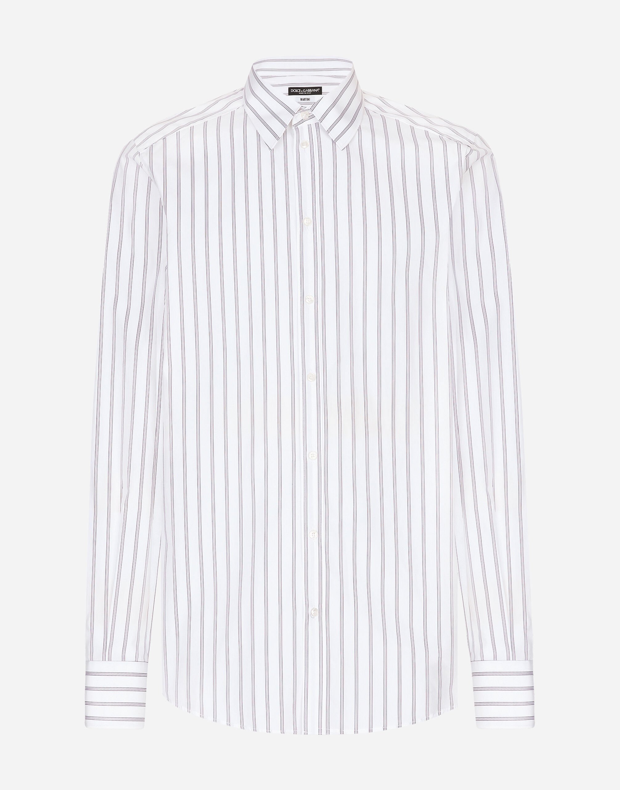 ${brand} Striped poplin Martini-fit shirt ${colorDescription} ${masterID}