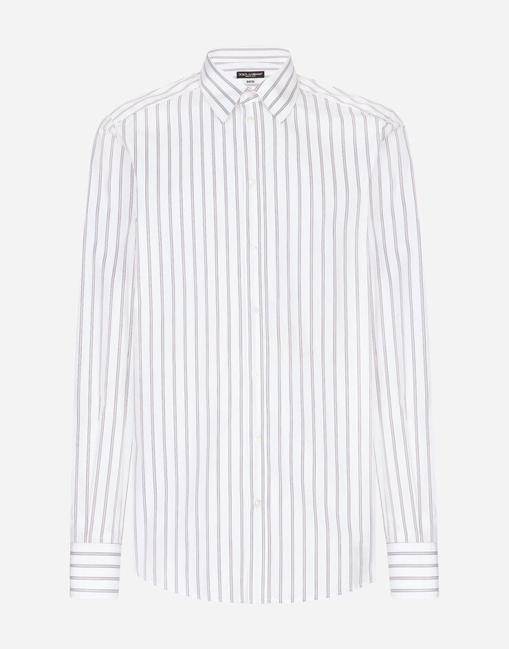 Dolce & Gabbana Striped poplin Martini-fit shirt Multicolor G5LB0TFR5Z0