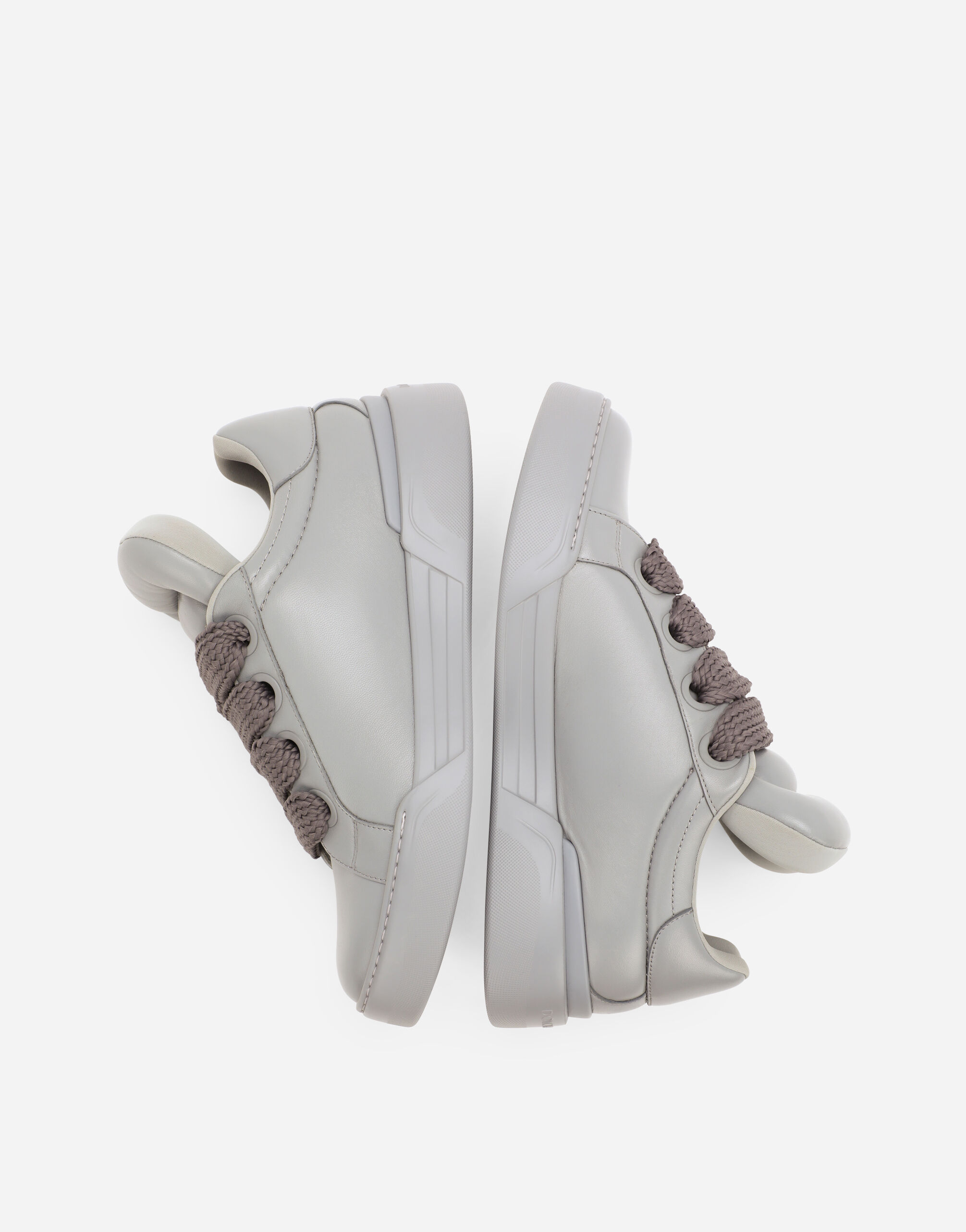 Dolce&Gabbana Nappa leather Mega Skate sneakers male Grey