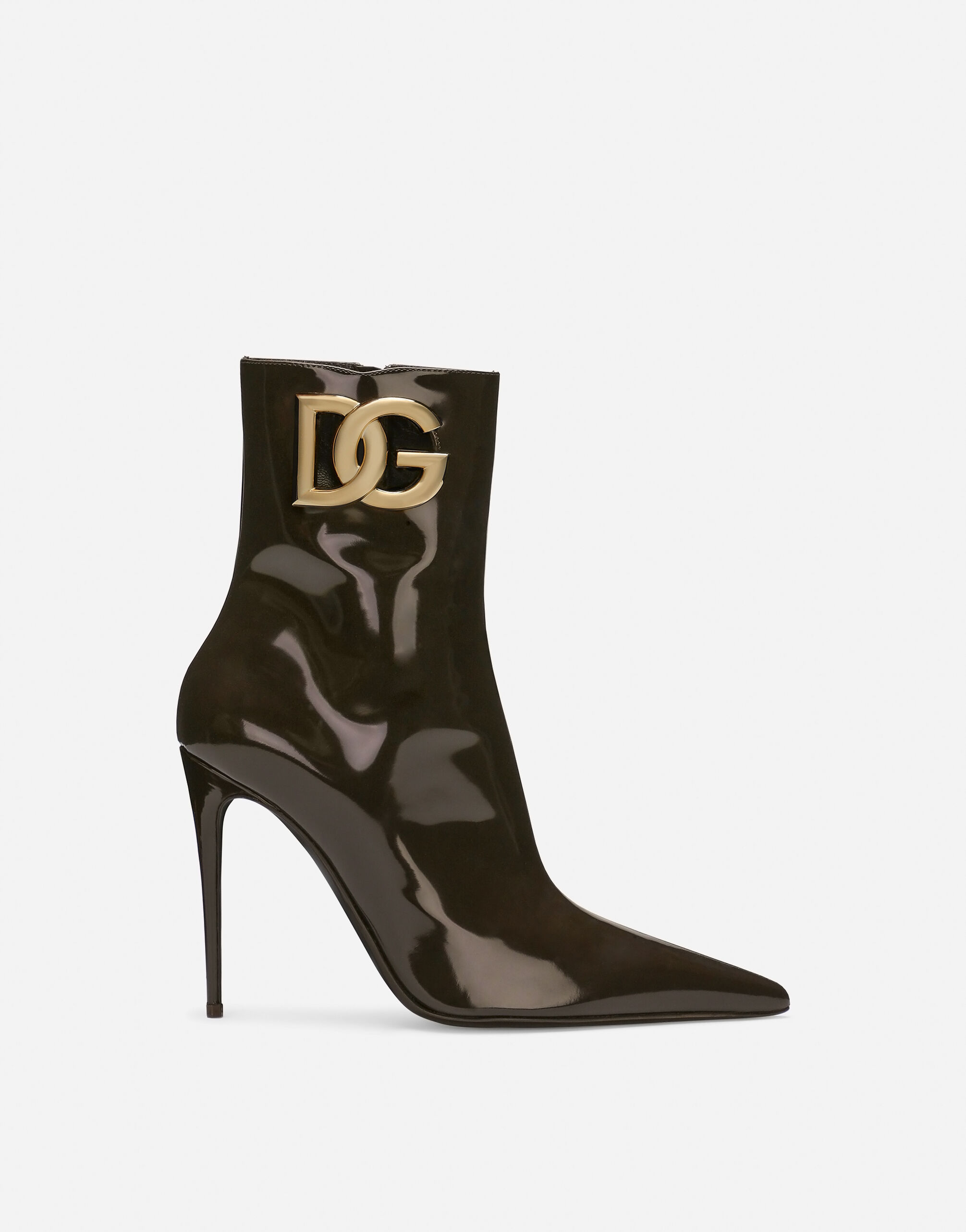 女士棕小牛皮短靴| Dolce&Gabbana®