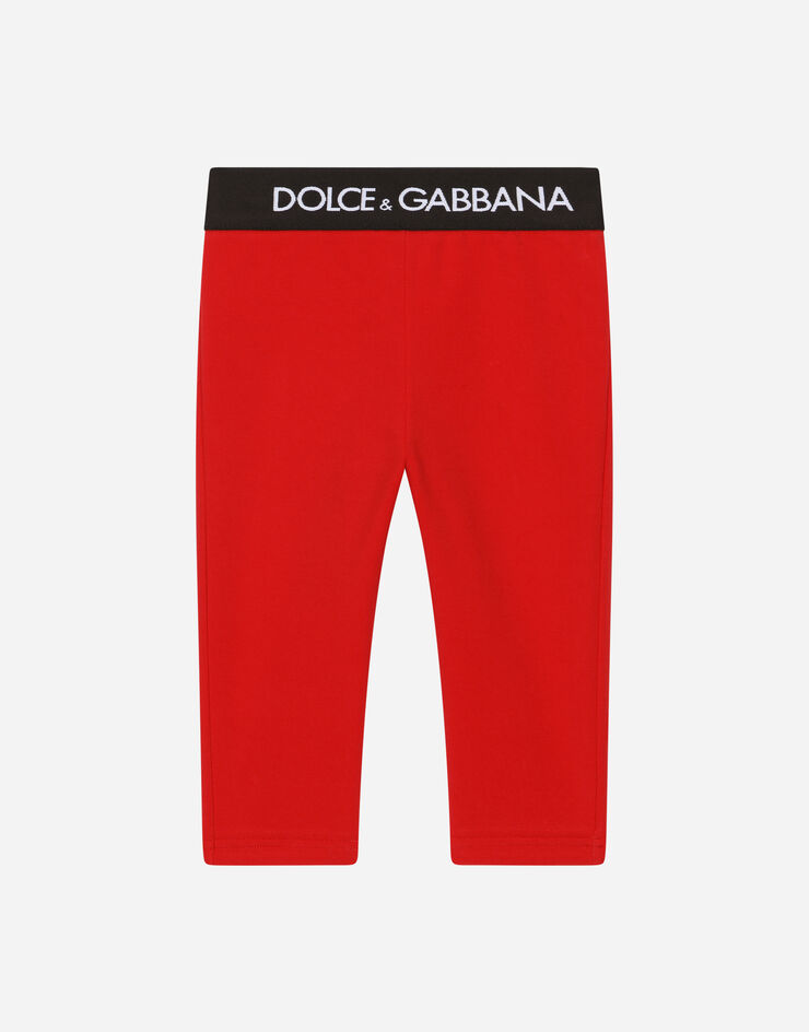 Dolce & Gabbana Criss Cross Legging in Bright Red