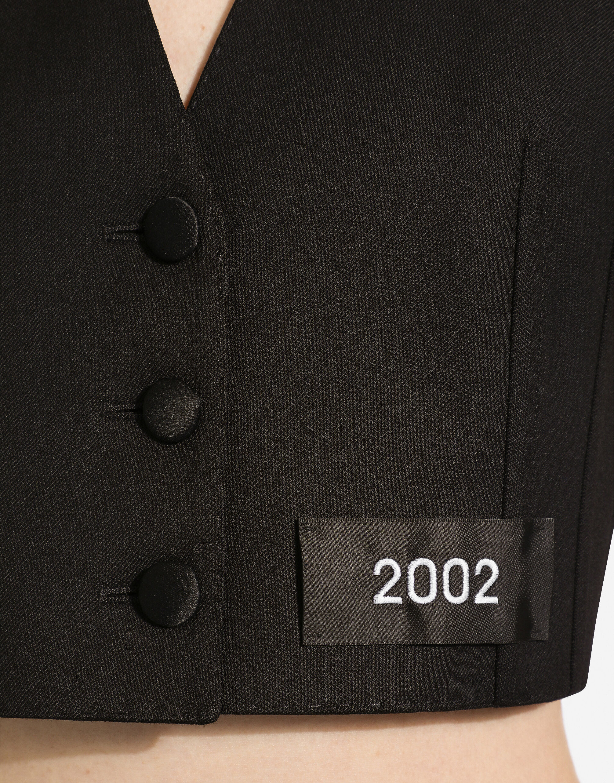 Cropped woolen gilet in Black for | Dolce&Gabbana® US