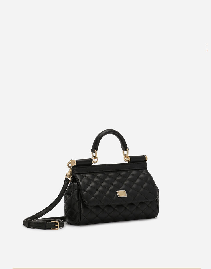 Dolce & Gabbana Sac à main Sicily petit format Noir BB7116AV967