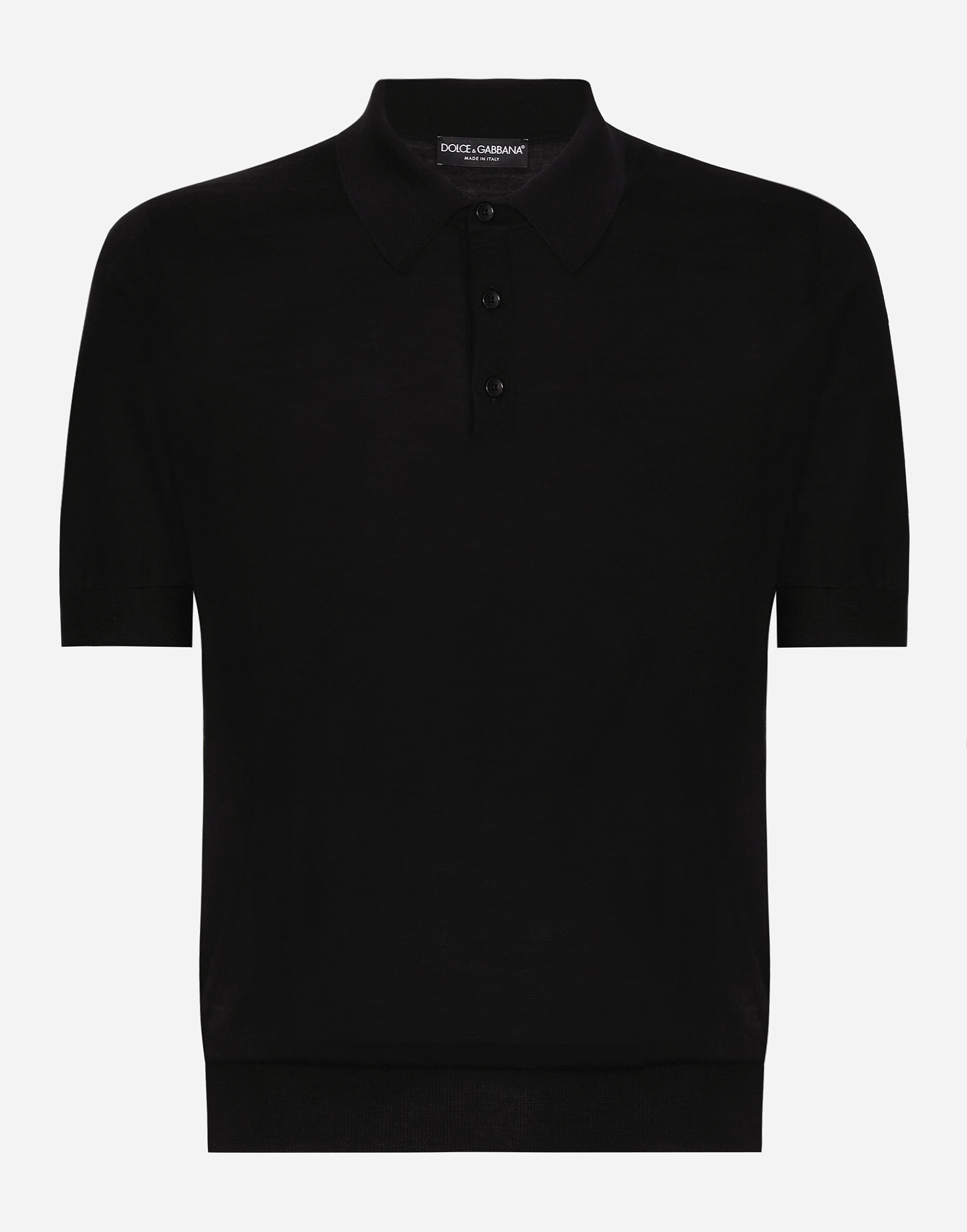 ${brand} Cashmere and silk polo-shirt ${colorDescription} ${masterID}