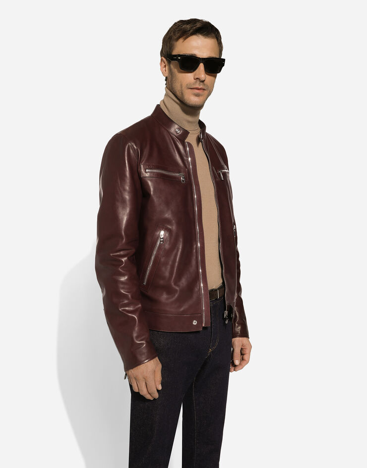 Dolce & Gabbana Leather jacket Multicolor G9AZZLHULQX