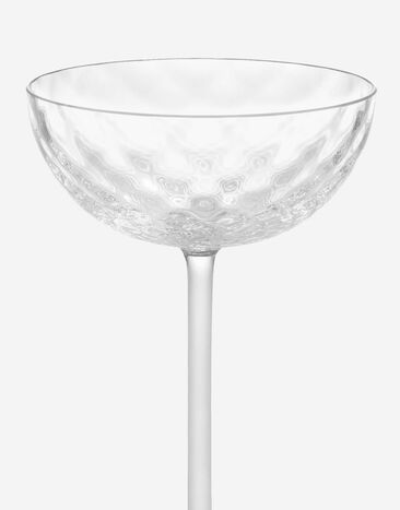 Dolce & Gabbana Hand-Blown Murano Champagne Glass Multicolor TCB004TCA66