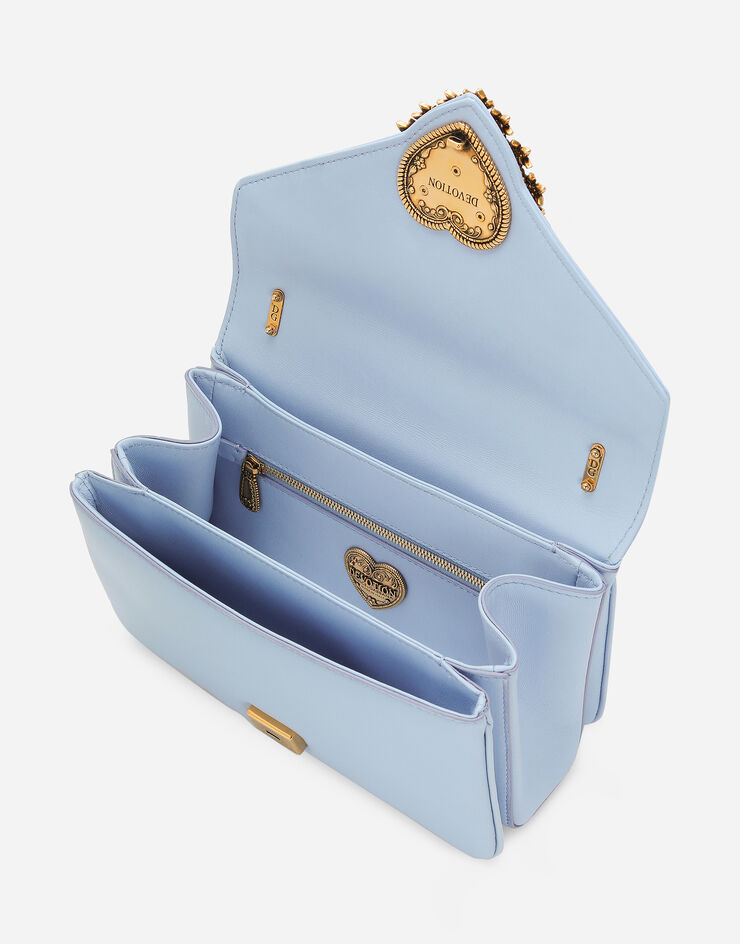 Dolce & Gabbana Sac d’épaule Devotion Bleu Clair BB7475AF984