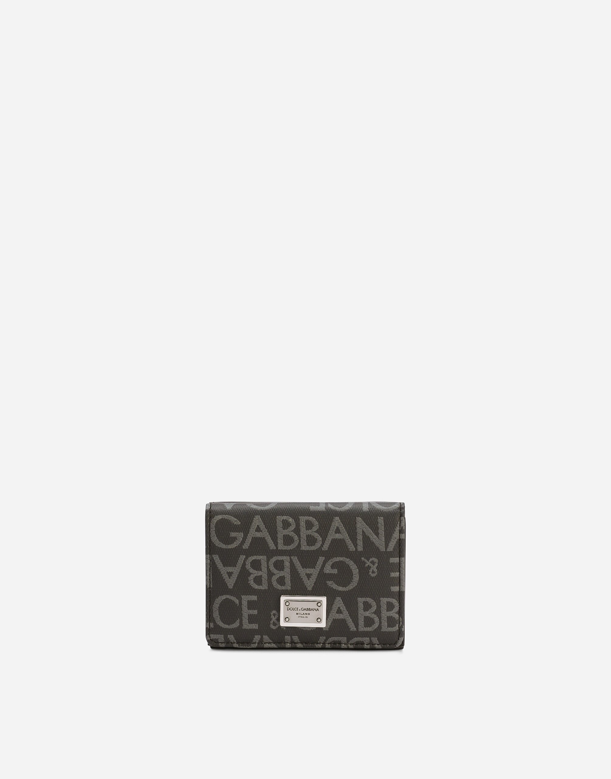${brand} Coated jacquard French flap wallet ${colorDescription} ${masterID}