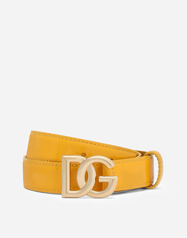Dolce & Gabbana Gürtel mit DG Logo Drucken FB389AGDCM4