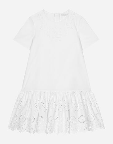 ${brand} Poplin dress with DG logo ${colorDescription} ${masterID}