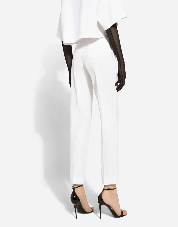 Dolce & Gabbana Tailored gabardine pants White FTAM2TFUFJR