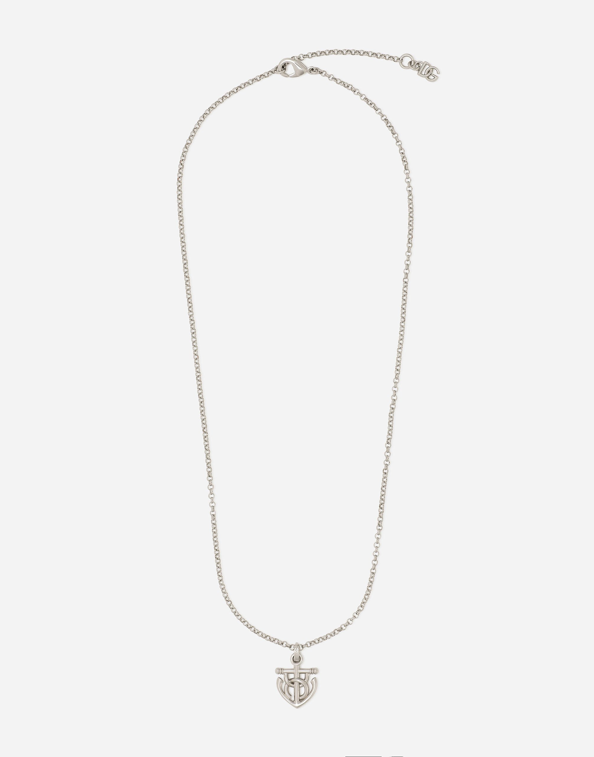 Dolce & Gabbana “Marina” anchor necklace White GVRMATHI1QC