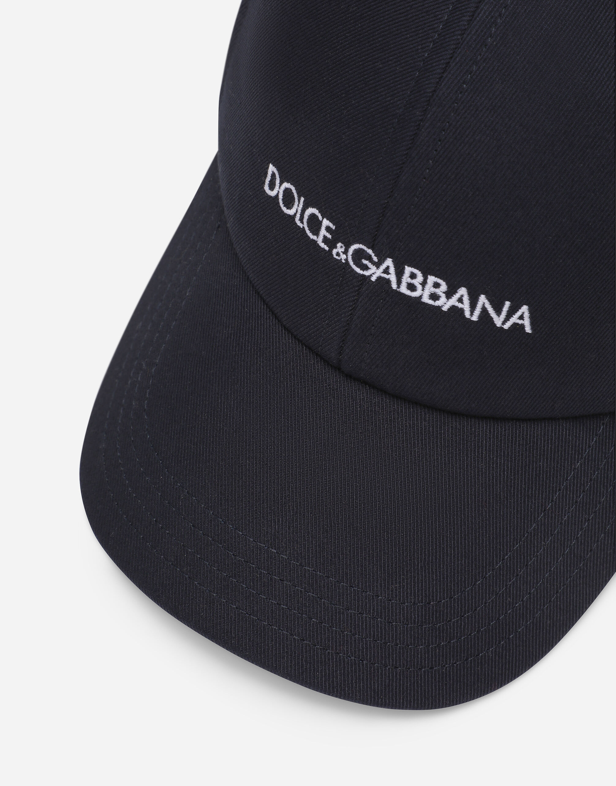 Cotton baseball cap with Dolce&Gabbana logo in Blue for Men 