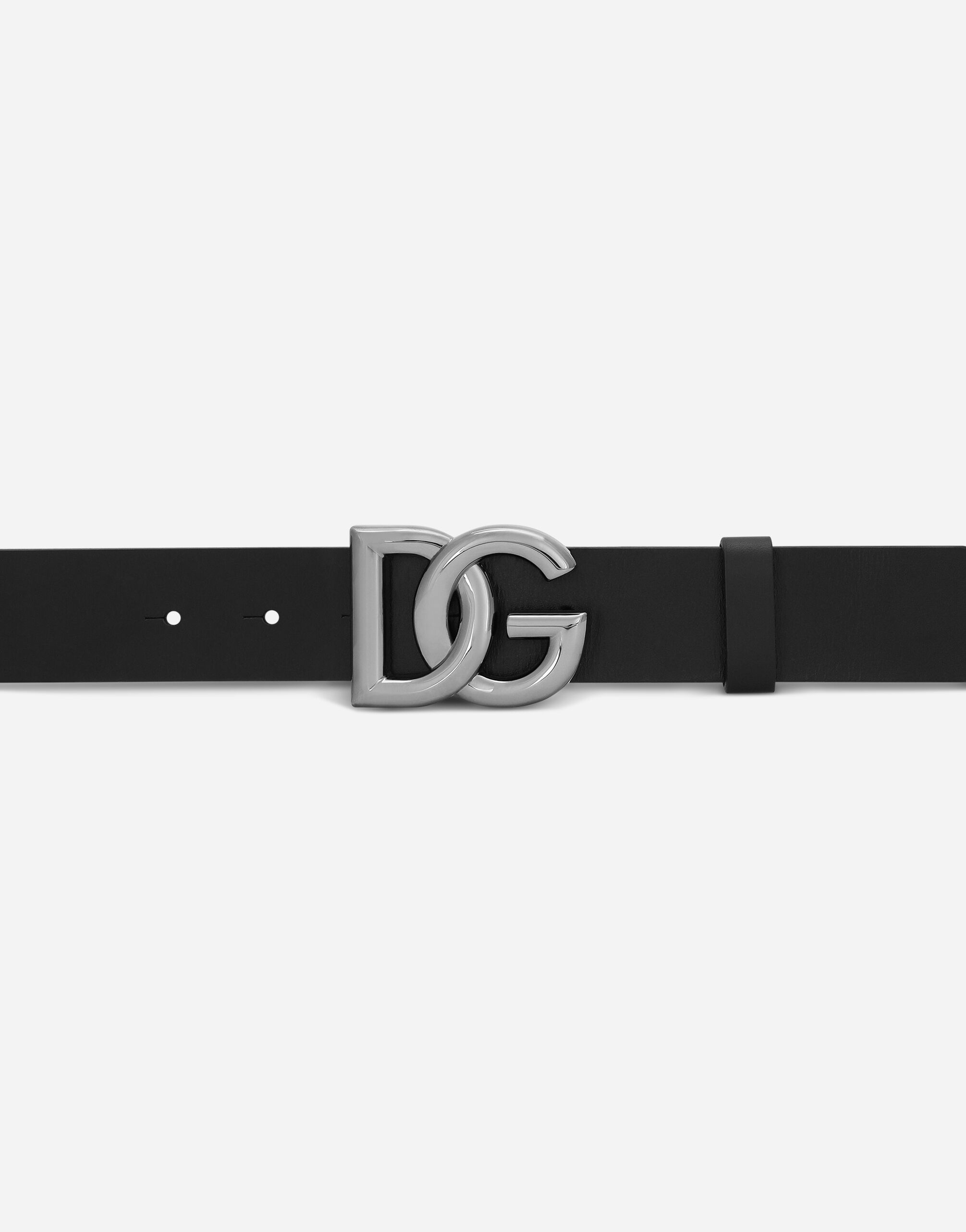 Leather belt with DG logo in Multicolor for Men | Dolce&Gabbana®