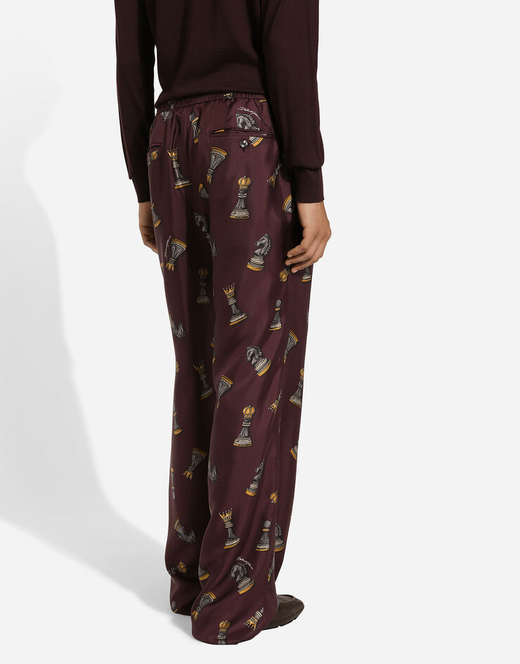 Dolce & Gabbana Silk jogging pants Print GP077TIS1VA