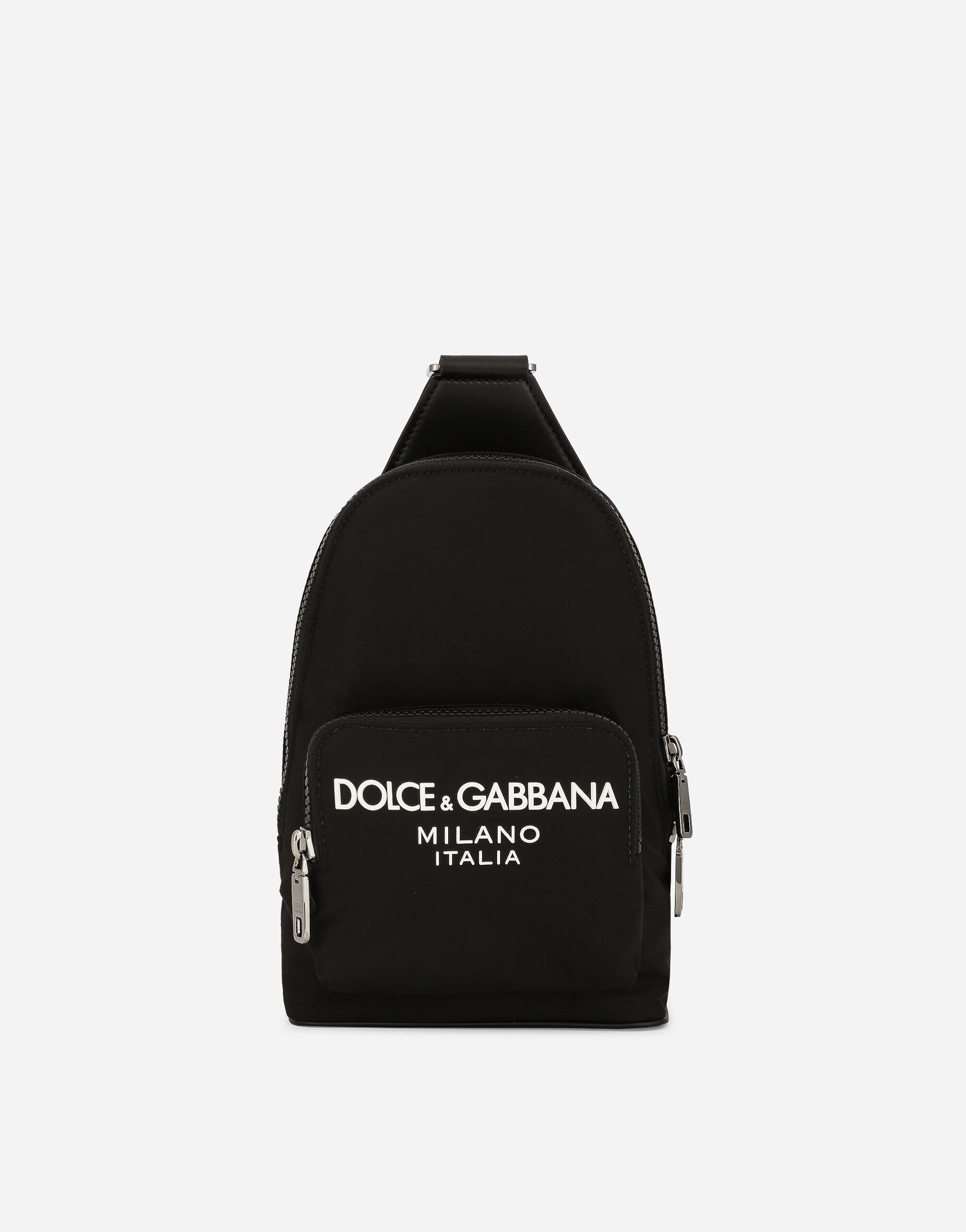 Dolce & Gabbana حقيبة ظهر كروس بودي نايلون أسود BM2331A8034