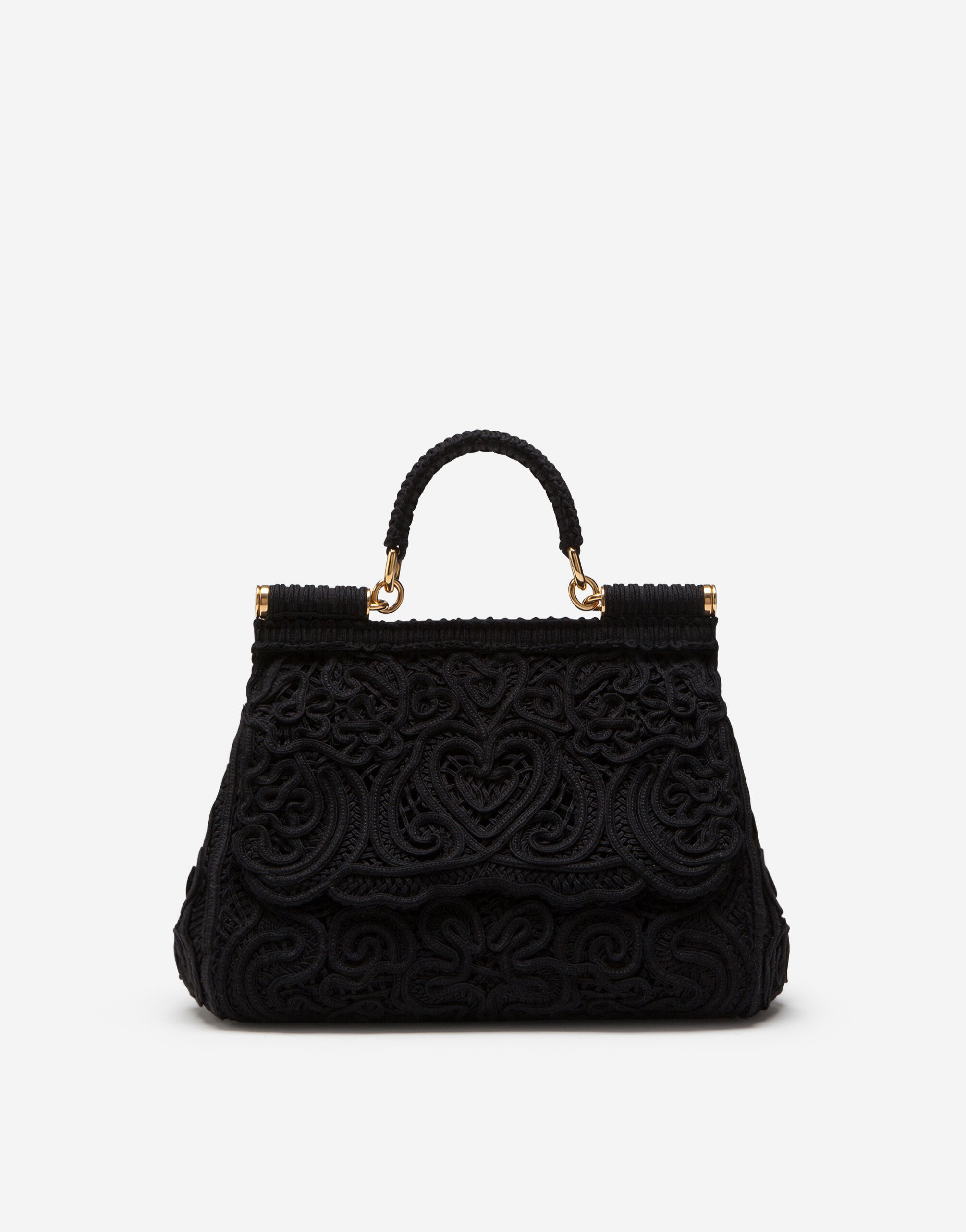 Large Sicily handbag in Black for Dolce Gabbana US