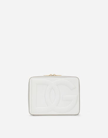 Dolce & Gabbana Medium calfskin camera bag with DG Logo Beige BB7657A4547