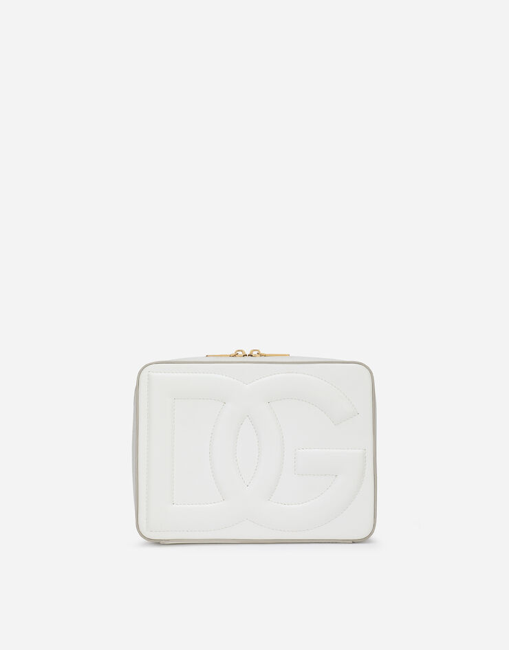 Dolce & Gabbana Средняя камера-бэг из телячьей кожи с логотипом белый BB7290AW576