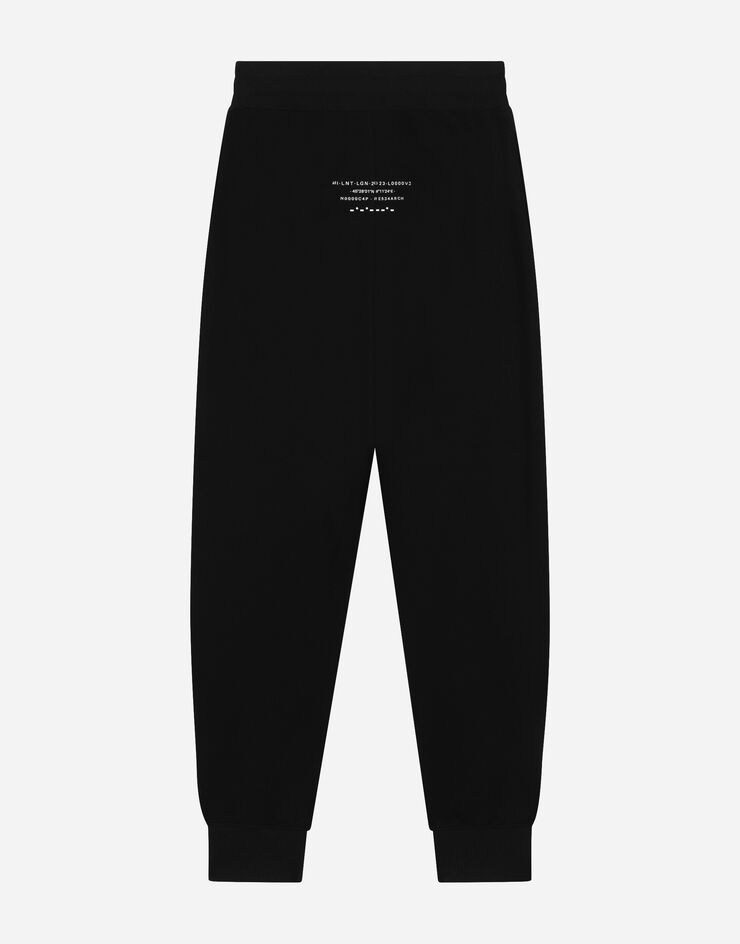Jersey jogging pants with DGVIB3 detail in Black for Women | Dolce&Gabbana®
