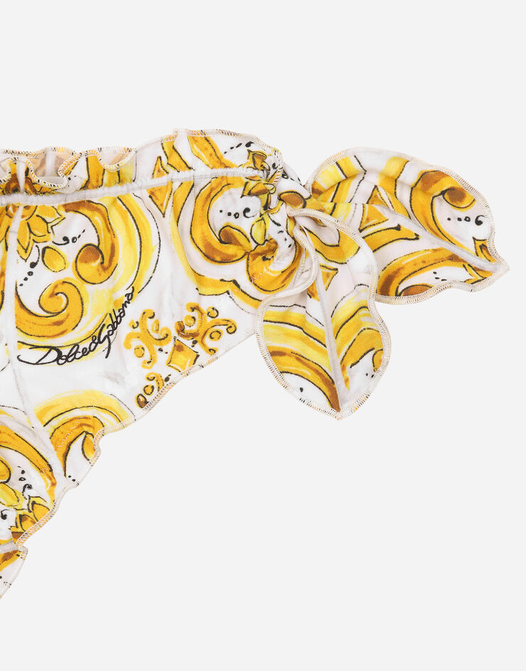Dolce & Gabbana Bikini à imprimé majoliques jaunes Imprimé L5J852ON00X